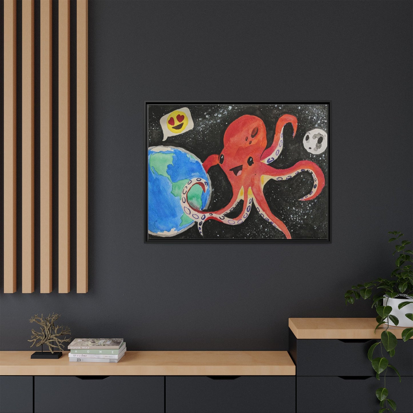 Canvas Print - Giant Space Octopus Painting