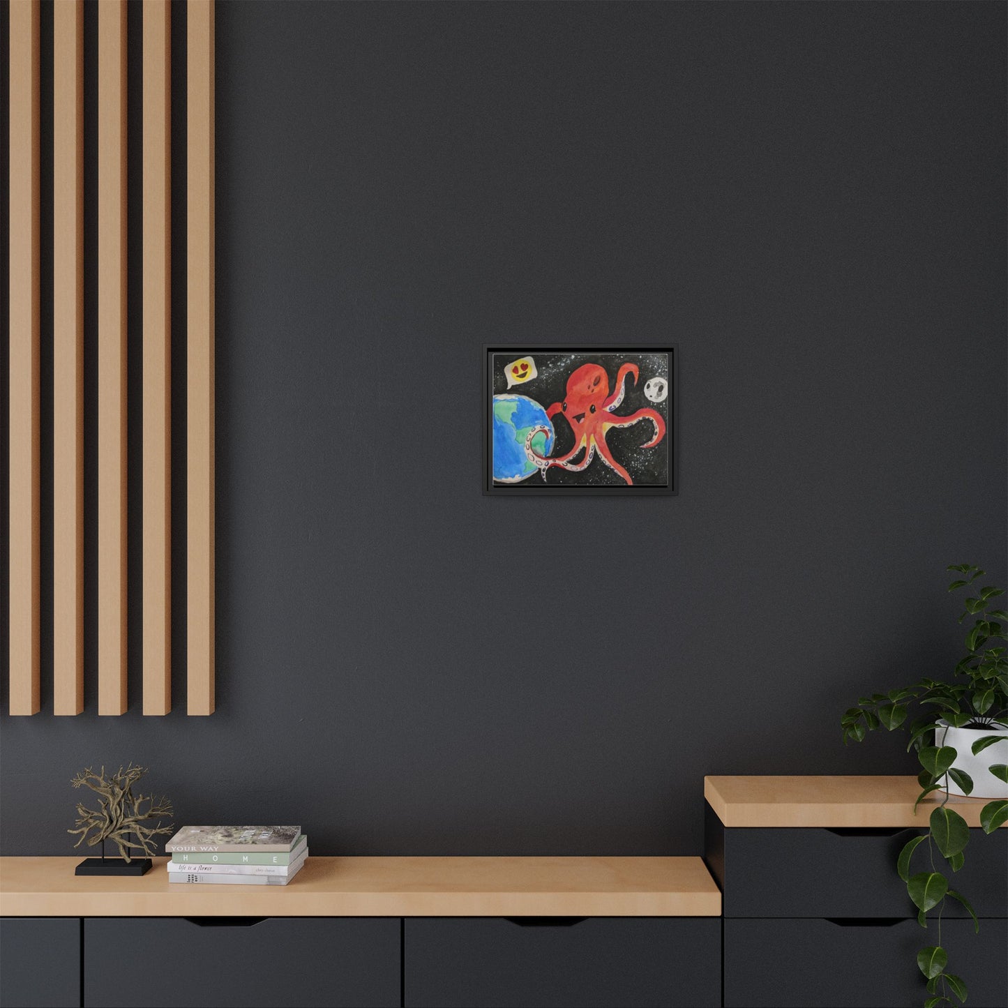 Canvas Print - Giant Space Octopus Painting