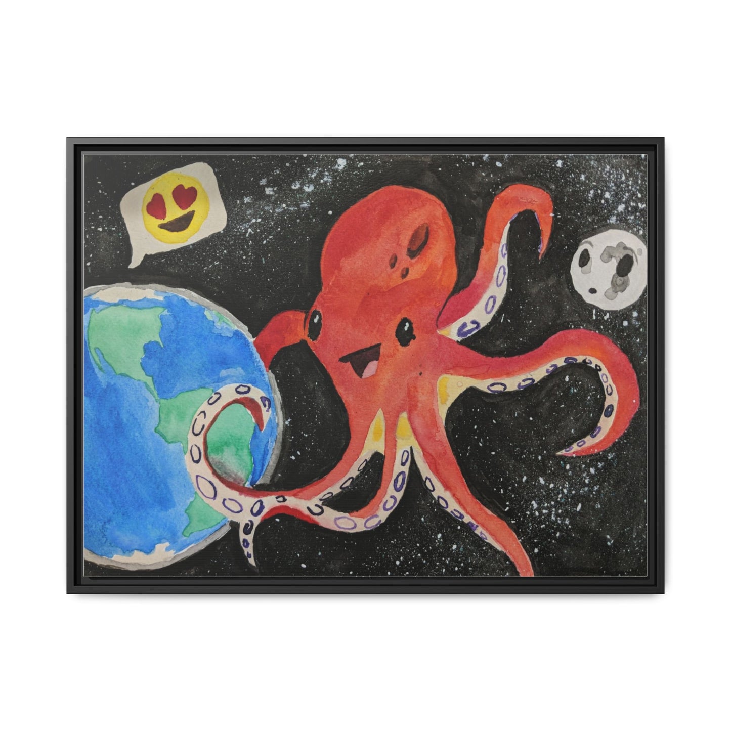 Canvas Print - Giant Space Octopus Painting