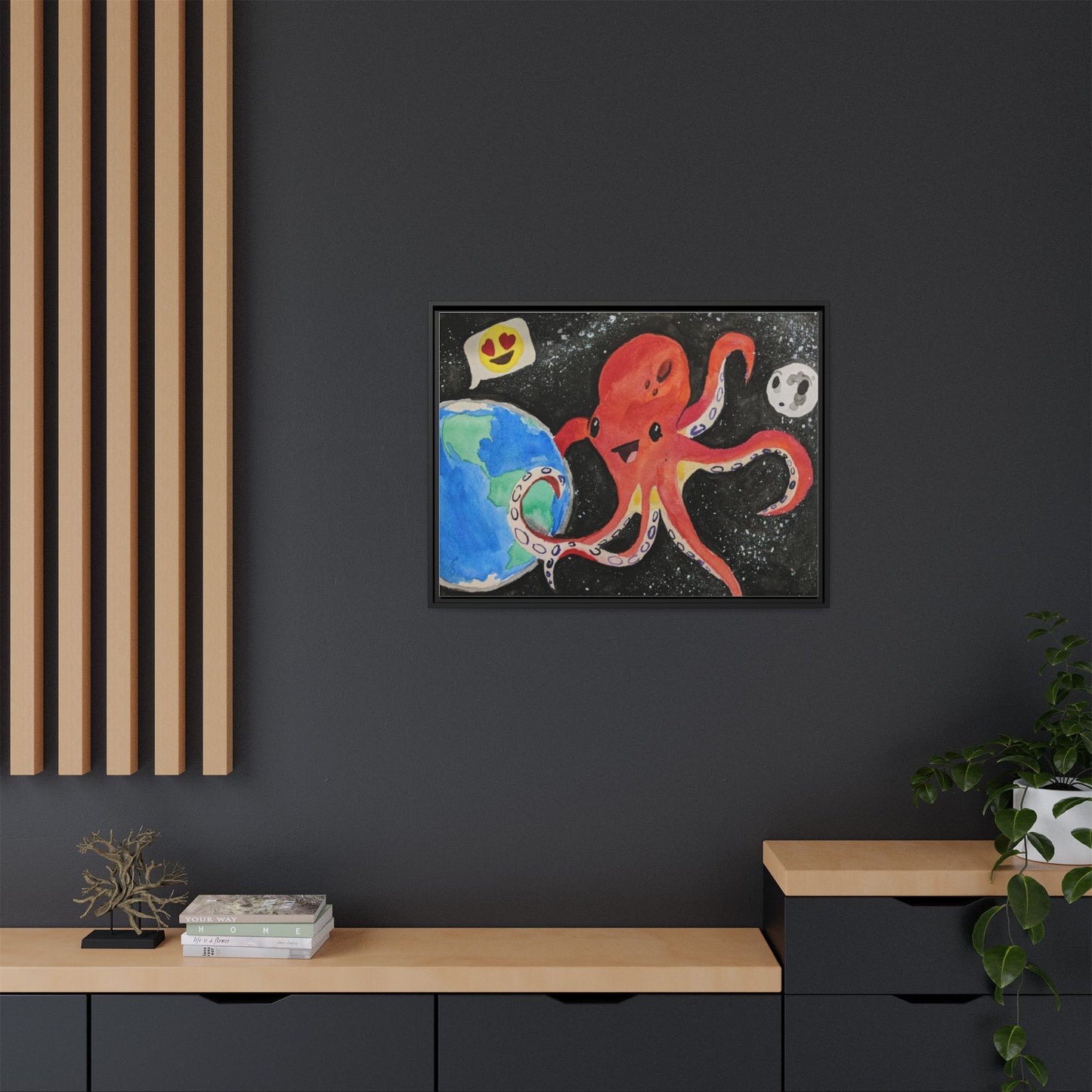Canvas Print - Giant Space Octopus Painting