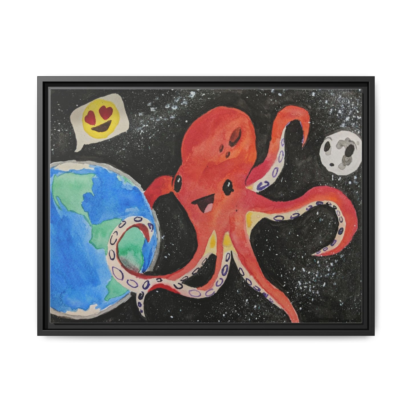 Canvas Print - Giant Space Octopus Painting