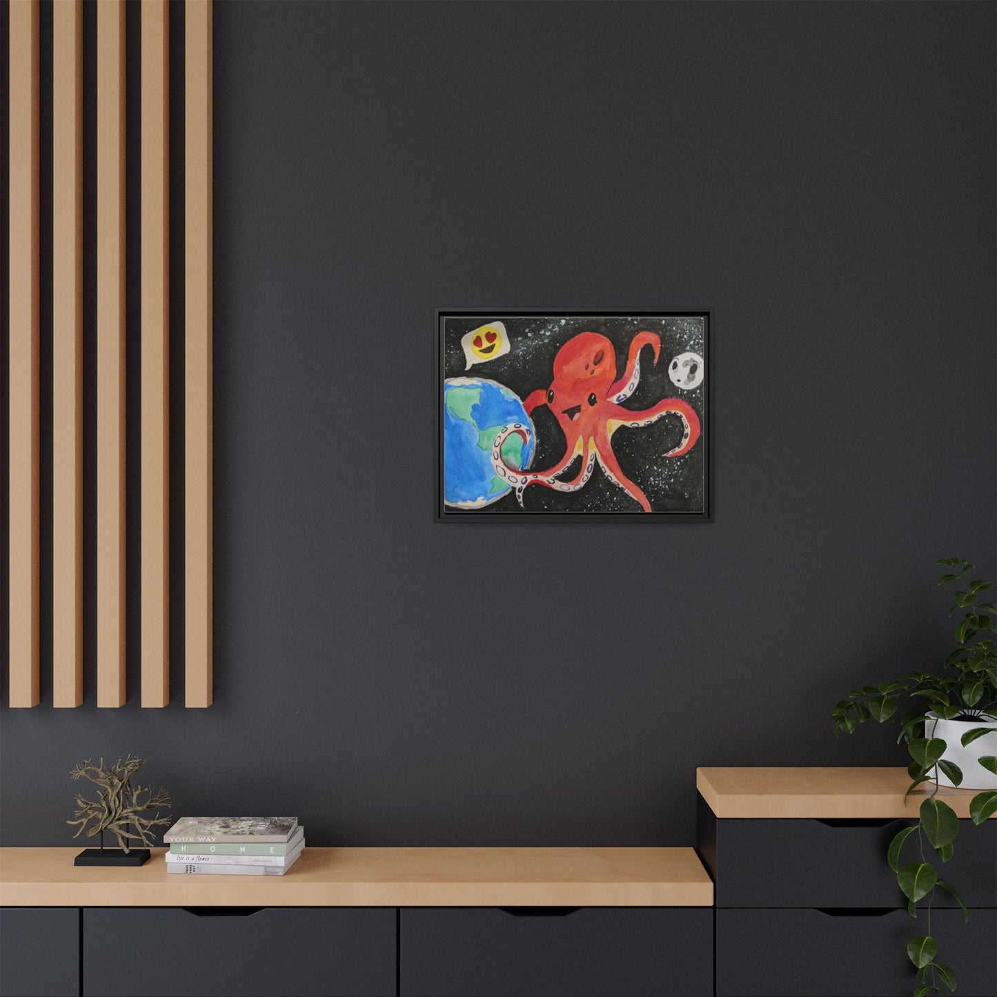 Canvas Print - Giant Space Octopus Painting