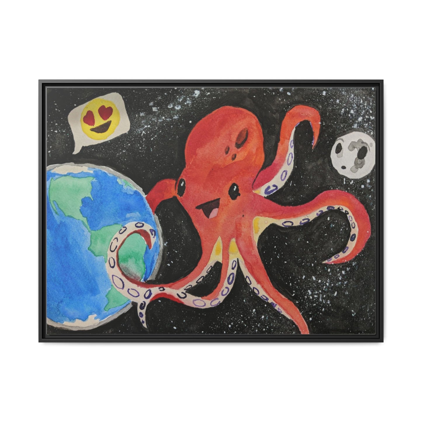Canvas Print - Giant Space Octopus Painting