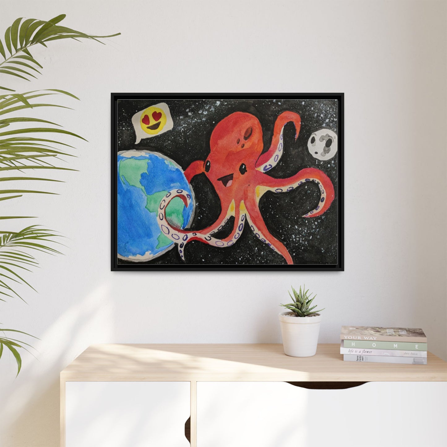 Canvas Print - Giant Space Octopus Painting