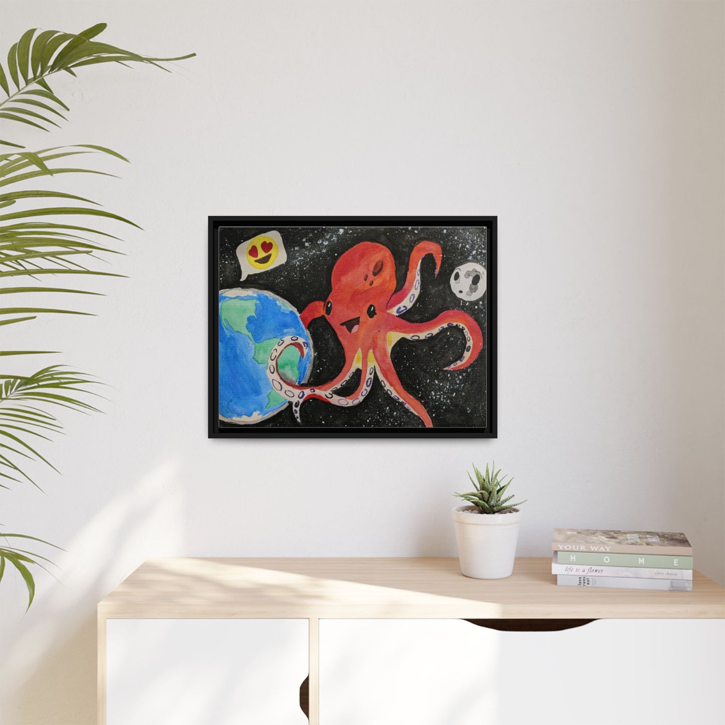 Canvas Print - Giant Space Octopus Painting